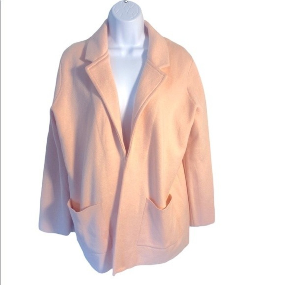 M Magaschoni Peach Pink Oversized Cardigan Blazer Size M